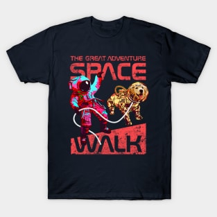 Cool Tees Pet Astronaut Dog in Space T-Shirt